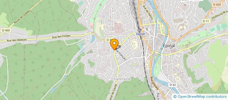 localisation de l'entreprise L'AROMANCE à EPINAL