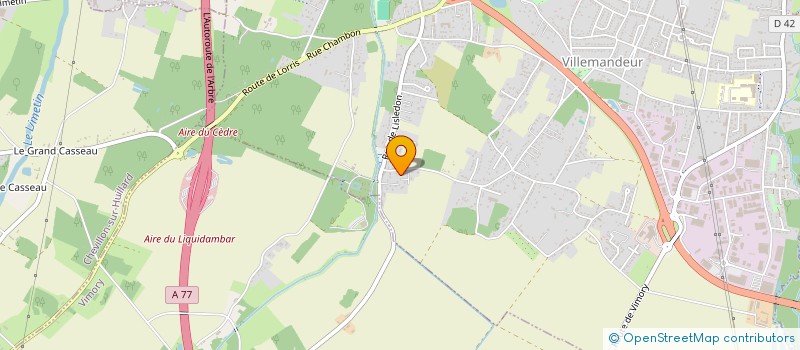 localisation de l'entreprise L'ARPANE  VILLEMANDEUR