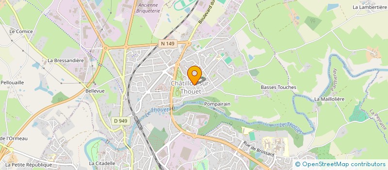 localisation de l'entreprise L'ARPENTELE  CHATILLON-SUR-THOUET