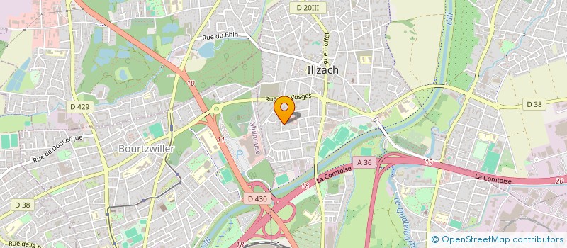 localisation de l'entreprise L'ARPETTE  ILLZACH