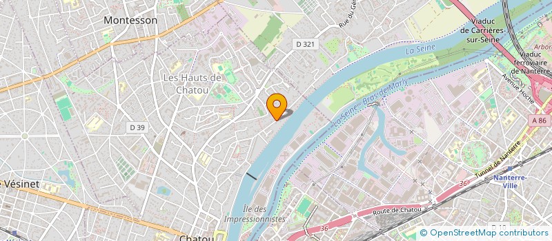 localisation de l'entreprise L ARPETTE  CHATOU