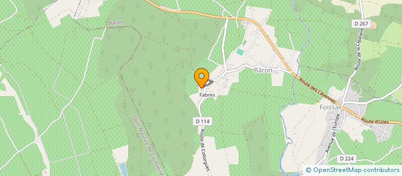 localisation de l'entreprise L'ARQUE  BARON