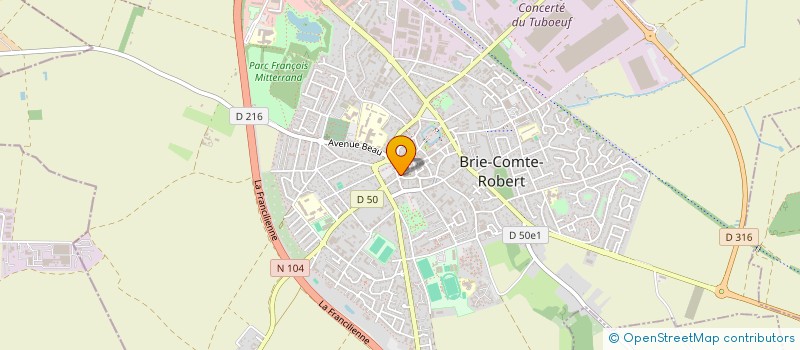 localisation de l'entreprise L'ARQUEBUSE à BRIE-COMTE-ROBERT