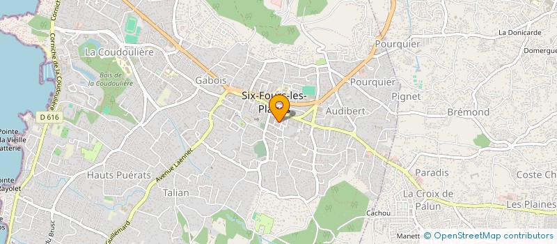 localisation de l'entreprise L'ARRACHE à SIX-FOURS-LES-PLAGES