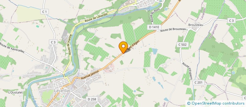 localisation de l'entreprise L'ARRET CREATION  LAVARDAC