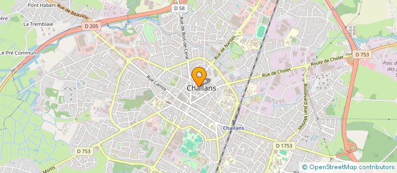 localisation de l'entreprise L'ARRIERE COUR à CHALLANS