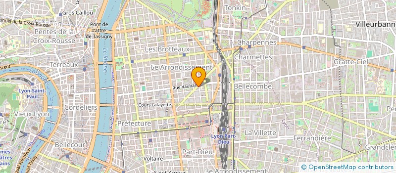 localisation de l'entreprise L'ARRIERE GUICHET  VILLEURBANNE