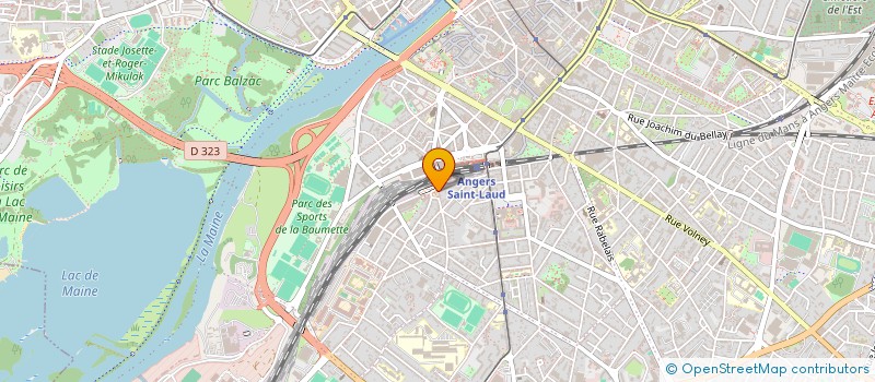 localisation de l'entreprise L'ARRIERE TRAIN à ANGERS
