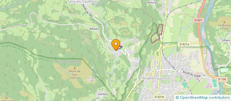 localisation de l'entreprise L'ARRIOUTOU  BEAUCENS