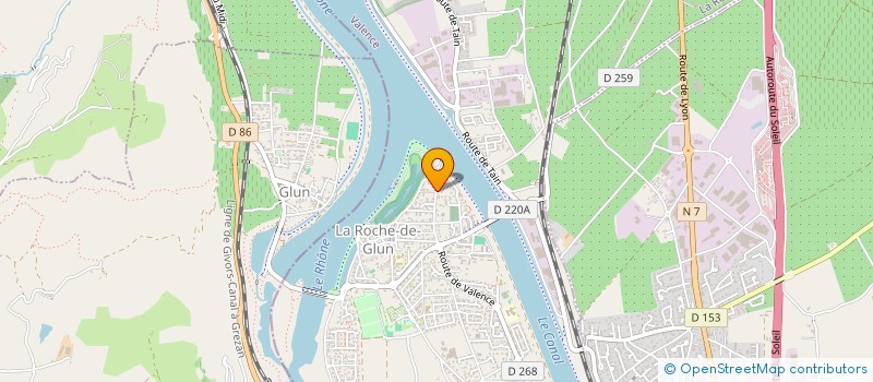 localisation de l'entreprise L'ARROGANTE  LA ROCHE-DE-GLUN