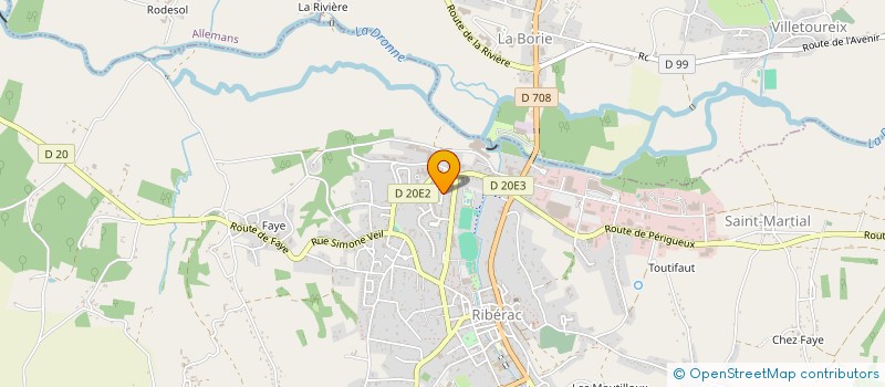 localisation de l'entreprise L ARROSOIR  RIBERAC