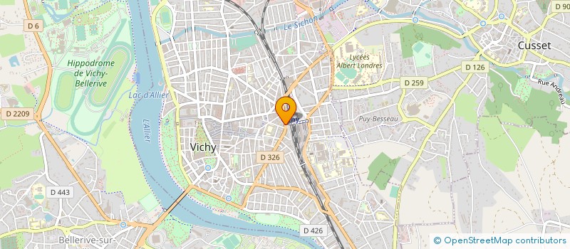 localisation de l'entreprise L'ARROSOIR à VICHY