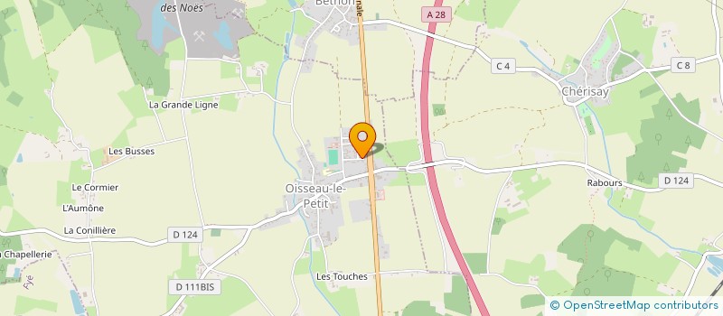 localisation de l'entreprise L'ARROSOIR GROUPEMENT D'EMPLOYEURS ET ACCOMPAGNATEUR DE PROJETS CULTURELS  OISSEAU-LE-PETIT