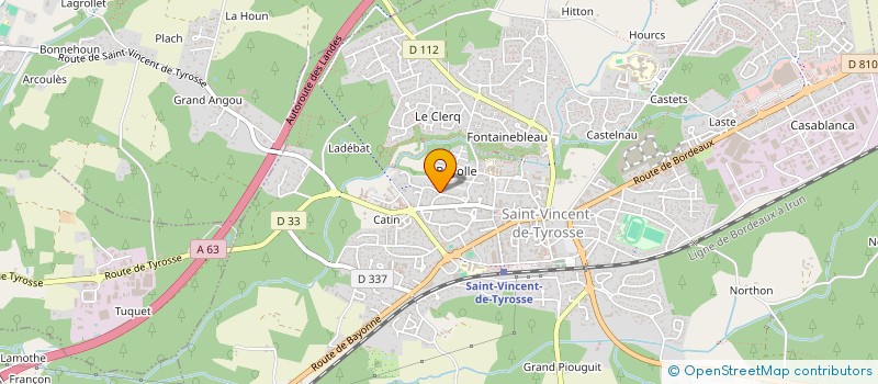 localisation de l'entreprise L'ARROUN Y BEER  SAINT-VINCENT-DE-TYROSSE