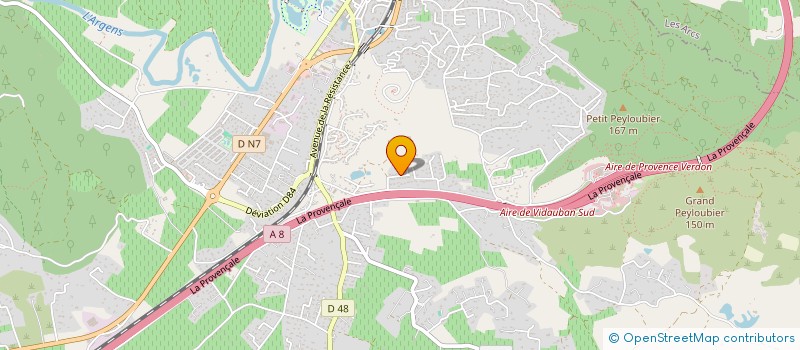 localisation de l'entreprise L ARSENAL  VIDAUBAN