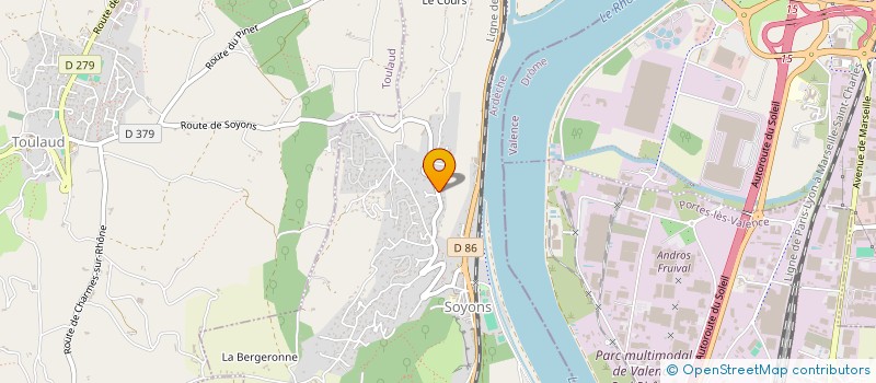 localisation de l'entreprise L'ARSENAL  SOYONS