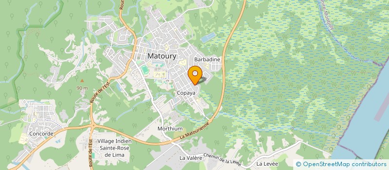 localisation de l'entreprise L'ARSOUILLE GUYANE à MATOURY
