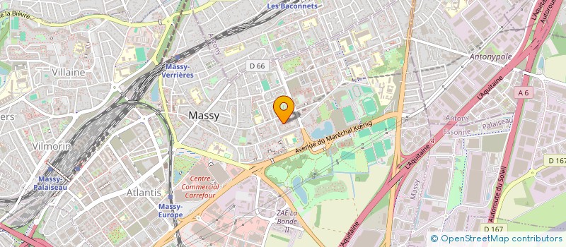 localisation de l'entreprise L'ART à MASSY