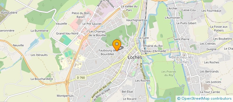 localisation de l'entreprise L'ART A L'HEURE  LOCHES