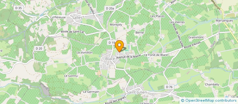 localisation de l'entreprise L'ART AU JARDIN  BLACE