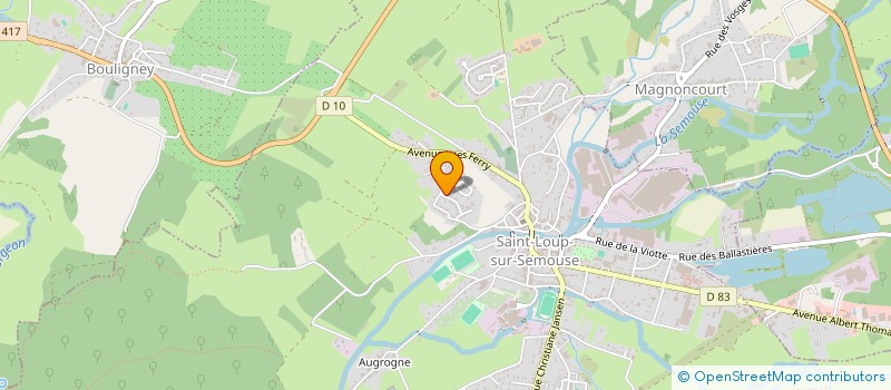 localisation de l'entreprise L'ART AU JARDIN  SAINT-LOUP-SUR-SEMOUSE