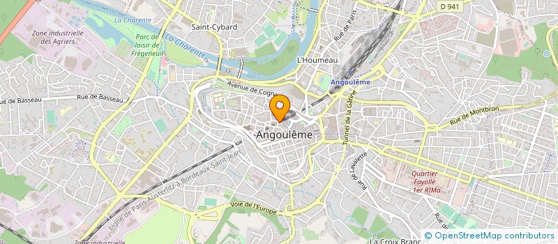 localisation de l'entreprise L'ART D'SCENE à ANGOULEME