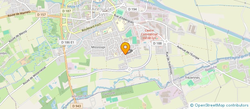 localisation de l'entreprise L'ART DANS L'AIR  AIRE-SUR-LA-LYS