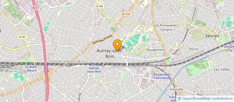 localisation de l'entreprise L'ART DE BIEN GRANDIR (ADBG) à AULNAY-SOUS-BOIS