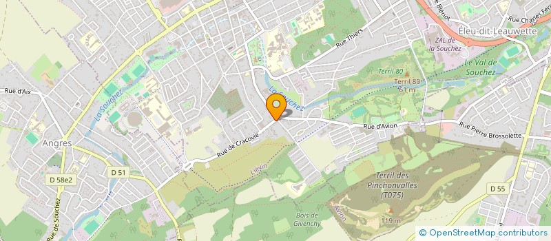 localisation de l'entreprise L'ART DE L'EAU  LIEVIN