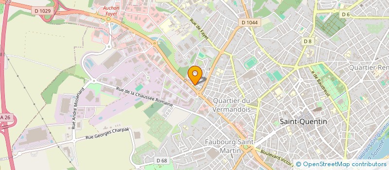 localisation de l'entreprise L'ART DE L'EAU à SAINT-QUENTIN