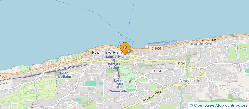 localisation de l'entreprise L'ART DE LA COIFFURE  EVIAN-LES-BAINS