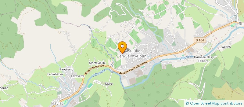 localisation de l'entreprise L'ART DE RIEN  SAINT-JULIEN-EN-SAINT-ALBAN