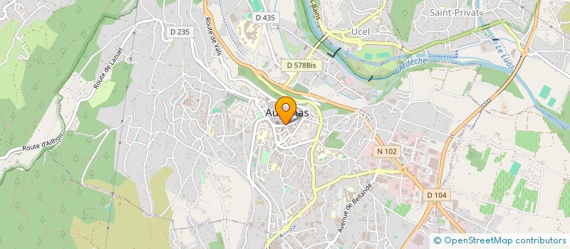 localisation de l'entreprise L ART DES CHOIX CREATION  AUBENAS