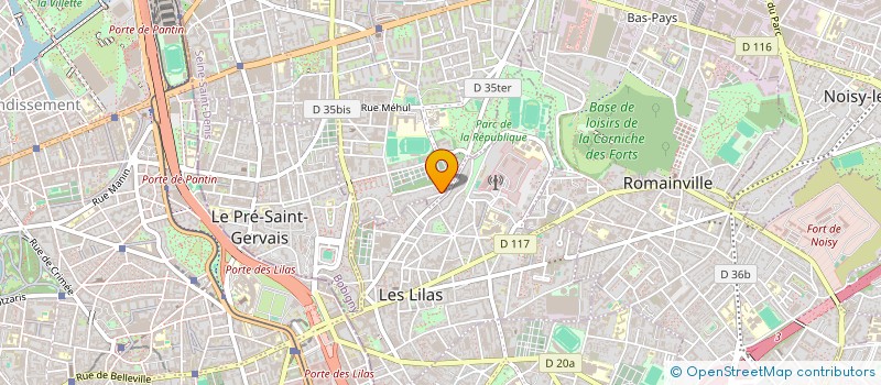 localisation de l'entreprise L'ART DES COMPAGNONS à PANTIN