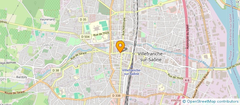localisation de l'entreprise L'ART DES SAVEURS à VILLEFRANCHE-SUR-SAONE