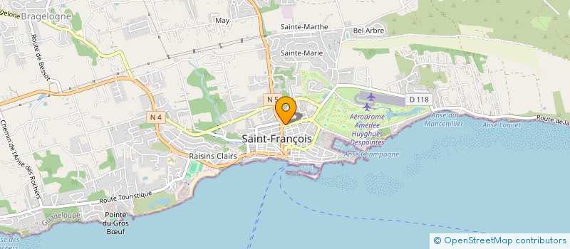 localisation de l'entreprise L'ART DU 13 à SAINT-FRANCOIS