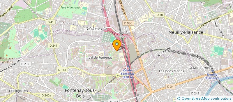 localisation de l'entreprise L'ART DU BATIMENT à FONTENAY-SOUS-BOIS