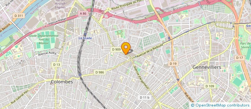 localisation de l'entreprise L'ART DU BOUCHER à COLOMBES