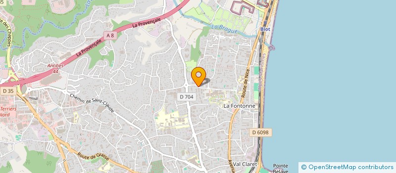 localisation de l'entreprise L'ART DU CARRELAGE à ANTIBES