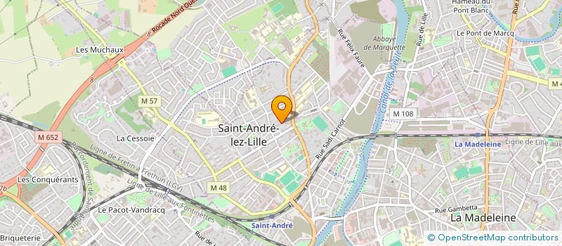 localisation de l'entreprise L'ART DU CHANTIER  SAINT-ANDRE-LEZ-LILLE