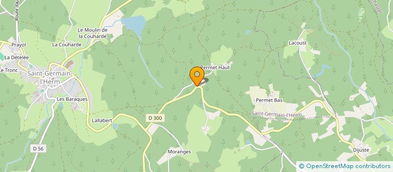 localisation de l'entreprise L'ART DU CHANTIER  SAINT-GERMAIN-L'HERM