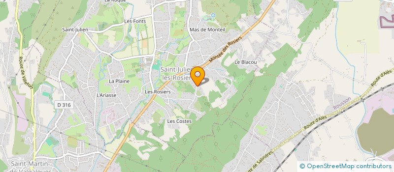 localisation de l'entreprise L'ART DU CISEAU  ALES