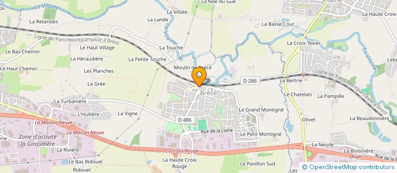 localisation de l'entreprise L'ART DU CISEAU  BRECE