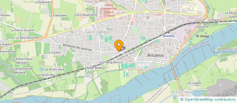 localisation de l'entreprise L' ART DU LIEN à ANCENIS-SAINT-GEREON