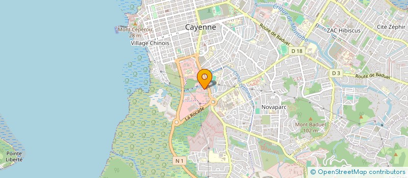 localisation de l'entreprise L'ART DU MOBILIER GUYANAIS à CAYENNE