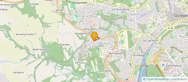 localisation de l'entreprise L'ART DU PARQUET à QUIMPER