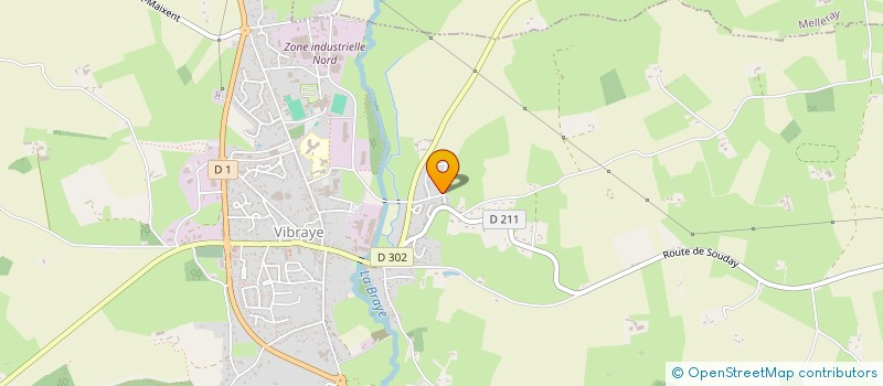 localisation de l'entreprise L'ART DU PAYSAGE  VIBRAYE