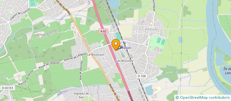 localisation de l'entreprise L'ART DU RAT  CADAUJAC