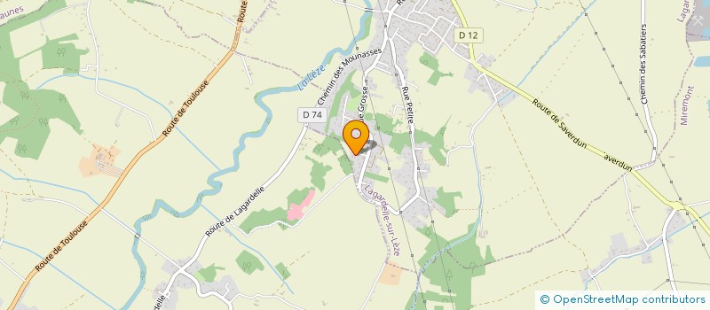 localisation de l'entreprise L'ART DU ROULEAU  LAGARDELLE-SUR-LEZE