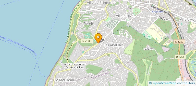 localisation de l'entreprise L'ART DU SERVICE  ARCACHON